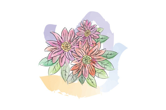 Flower in Watercolor Design: Graphics & Illustrations Review
