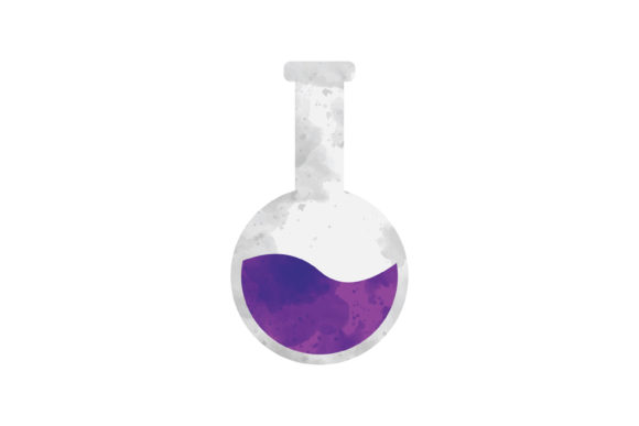 Halloween Watercolor Icon Potion: A Graphic Icon Asset