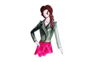 Jacket Watercolor & Line Art for Beauty Amp Crafts