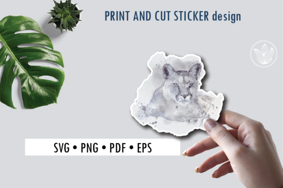 Mountain Lion SVG Graphics for Crafts & Design Projects