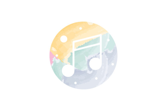 Social Media Icon Music Watercolor: Graphics & Icons Review