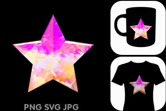 Star Colorful Watercolor Graphics & Illustrations Review