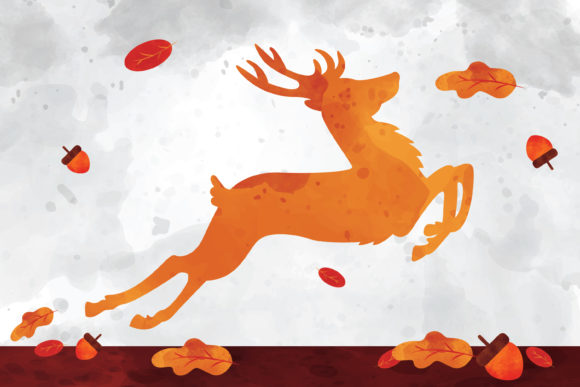 Watercolor Illustration Deer: Graphics & Illustrations Review