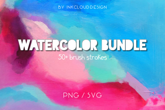 Watercolor Paint Splash Bundle: Illustrations for Content Creators