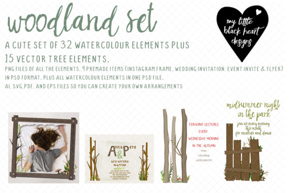 Woodland Set: Rustic Graphics & Illustrations Review